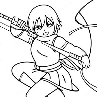 Sakura Haruno In Battle Pose Coloring Page 23964-22082