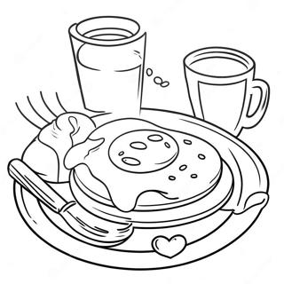 Breakfast Coloring Pages