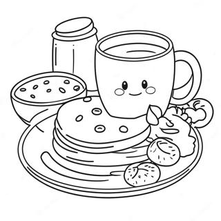 Breakfast Coloring Page 23973-22087