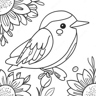 Skipper With Colorful Flowers Coloring Page 23984-22100