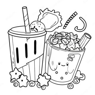 Movie Night Coloring Page 23993-22102