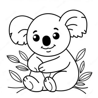 Cute Koala Bear Coloring Page 24004-22113