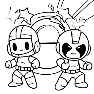 Mini Force Heroes In Action Coloring Page 24014-22121