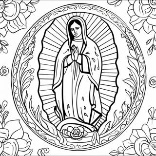 Our Lady Of Guadalupe Coloring Pages