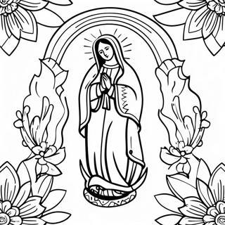 Our Lady Of Guadalupe Coloring Page 24023-22126