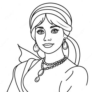 Anastasia Coloring Page 24043-22142