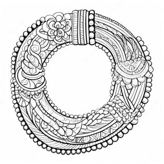 Beaded Friendship Bracelet Coloring Page 24064-22161