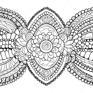 Beaded Friendship Bracelet Coloring Page 24064-22162