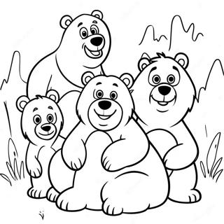 Brother Bear And Friends Coloring Page 24084-22177