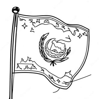 El Salvador Flag Coloring Page 24093-22183