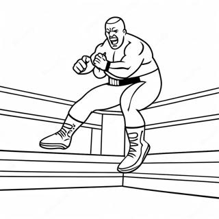 Wwe Wrestler Jumping On Opponent Coloring Page 24104-22193