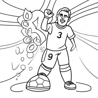 World Cup Soccer Coloring Pages