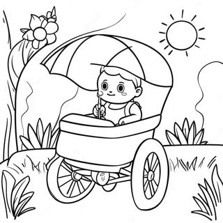 Garten Of Banban 4 Buggy Huggy Coloring Page 24134-22206