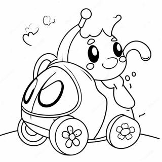 Cute Buggy Huggy Character Coloring Page 24135-22212