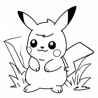 Detailed Pikachu Coloring Page 24145-22219