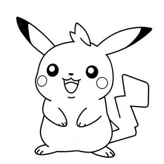 Detailed Pikachu Coloring Page 24145-22220