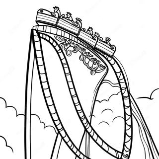 Roller Coaster Adventure Coloring Page 24174-22239