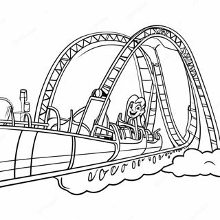 Roller Coaster Adventure Coloring Page 24174-22240