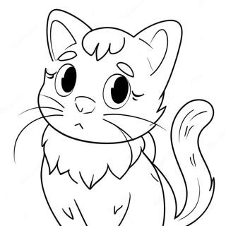 Cat Valentine Coloring Page 24194-22254