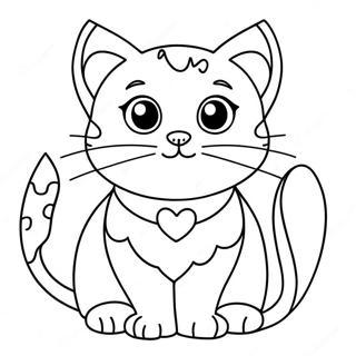 Cat Valentine Coloring Page 24194-22256