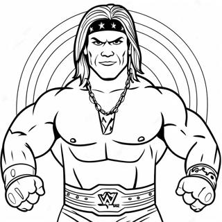 Connect The Dots Wwe Coloring Page 2421-1980