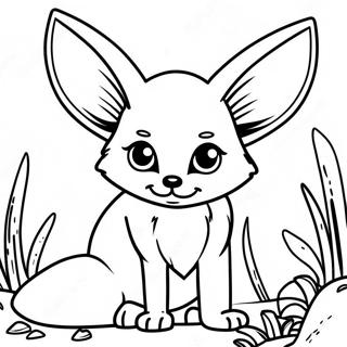 Fennec Fox Coloring Pages