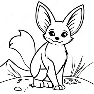 Fennec Fox Coloring Page 24224-22279