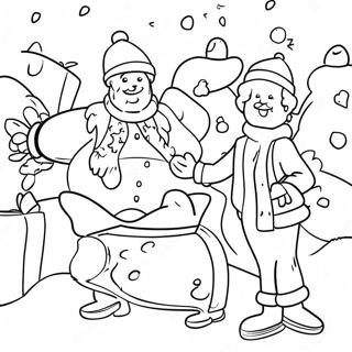 Christmas Vacation Coloring Pages