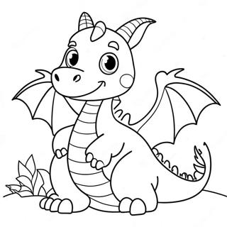 Cute Dragon Coloring Page 24254-22302