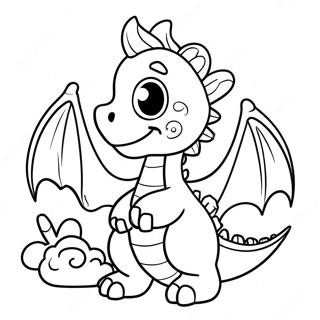 Cute Dragon Coloring Page 24254-22303