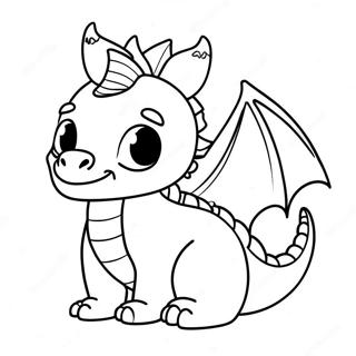 Cute Dragon Coloring Page 24254-22304