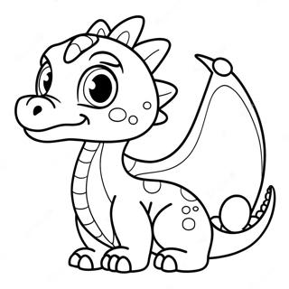 Adorable Baby Dragon Coloring Page 24255-22305