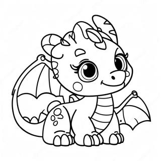 Adorable Baby Dragon Coloring Page 24255-22306