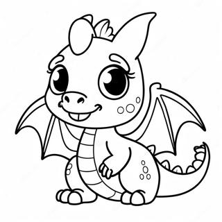 Adorable Baby Dragon Coloring Page 24255-22307