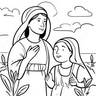 Ruth And Naomi Coloring Page 24264-22310