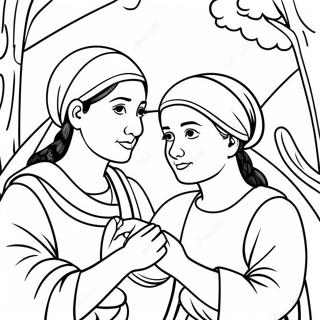 Ruth And Naomi Coloring Page 24264-22311