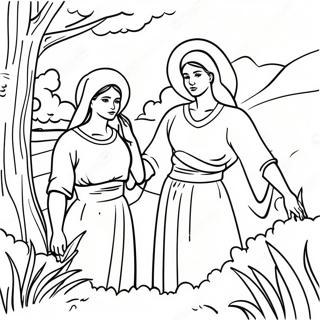 Ruth And Naomi Coloring Page 24264-22312