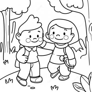 Adventurous Toodles In The Park Coloring Page 24285-22331