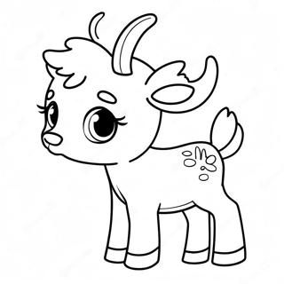 Cute Baby Reindeer Coloring Page 242-198