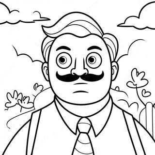 Hello Neighbor Coloring Pages