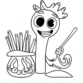 Forky Coloring Pages