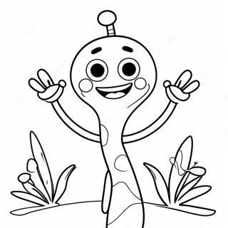 Happy Forky With A Smile Coloring Page 24315-22353