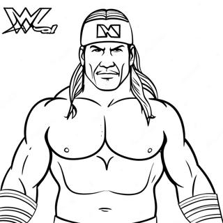 Wwe Tracing Coloring Page 2431-1988