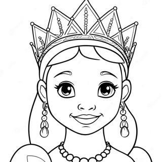 Black Princess Coloring Pages