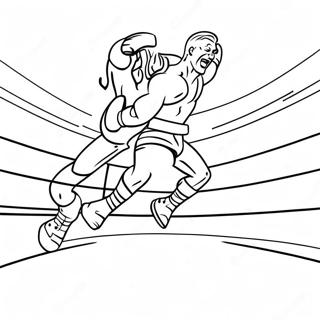 Wwe Wrestler Jumping On Opponent Tracing Page 2432-1992