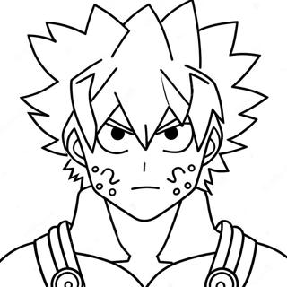 Bakugo Coloring Page 24344-22374