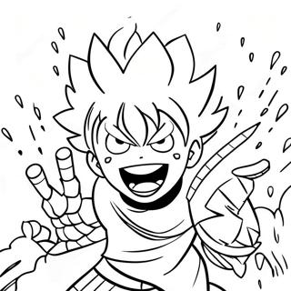 Explosive Bakugo In Action Coloring Page 24345-22377