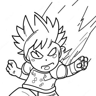 Explosive Bakugo In Action Coloring Page 24345-22379