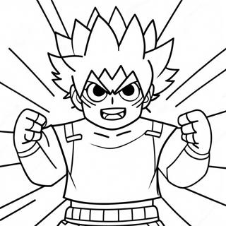 Explosive Bakugo In Action Coloring Page 24345-22380