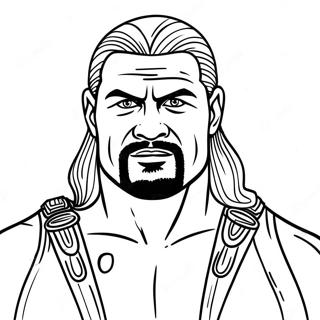 Wwe Wrestler In Action Coloring Page 24355-22386